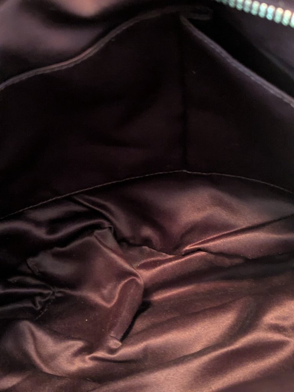 Coach Campbell F26245 Burgundy Signature Metallic Hobo Bag Burgundy - Picture 13 of 14